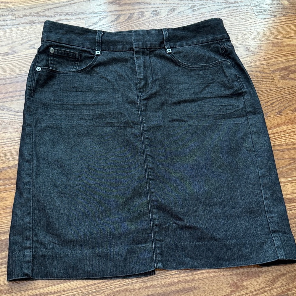 GAP Charcoal Denim Skirt